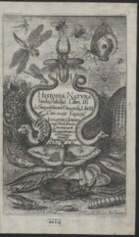 Historiæ Natvralis de Insectis Libri III ; de Serpentibus et Draconib[us] Libri II : Cum æneis Figuris Johannes Jonstonus [...] Concinnavit