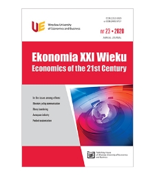 Spis treści [Ekonomia XXI Wieku = Economics of the 21st Century, 2020, Nr 23]