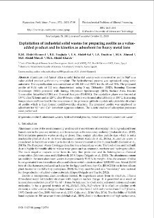 Exploitation of industrial solid wastes for preparing zeolite as a value-added product and its kinetics as adsorbent for heavy metal ions