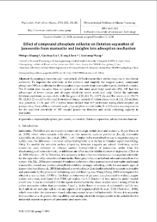 Effect of compound phosphate collector on flotation separation of jamesonite from marmatite and insights into adsorption mechanism