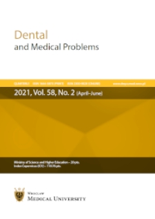 Dental and Medical Problems, 2021, Vol. 58, nr 2