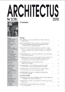 Contents [Architectus : Pismo Wydziału Architektury Politechniki Wrocławskiej, 2010, nr 2 (28)]