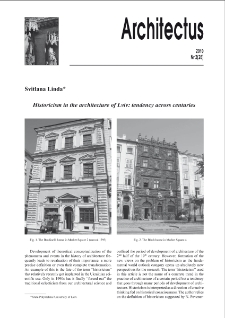Historicism in the architecture of Lviv: tendency across centuries