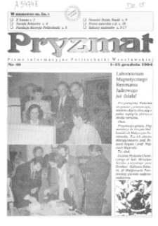 Pryzmat : Pismo Informacyjne Politechniki Wrocławskiej. 1-15 grudnia 1994, nr 40