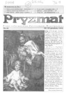 Pryzmat : Pismo Informacyjne Politechniki Wrocławskiej. 16-31 grudnia 1994, nr 41