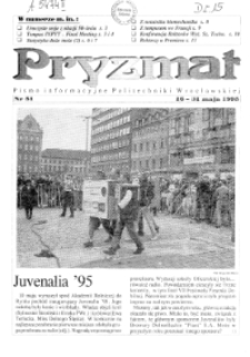 Pryzmat : Pismo Informacyjne Politechniki Wrocławskiej. 16-31 maja 1995, nr 51