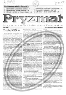 Pryzmat : Pismo Informacyjne Politechniki Wrocławskiej. 1-15 czerwca 1995, nr 52