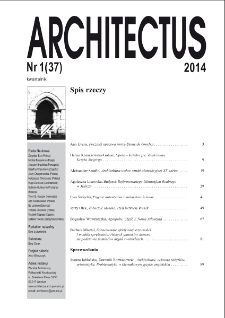 Spis rzeczy [Architectus : Pismo Wydziału Architektury Politechniki Wrocławskiej, 2014, nr 1 (37)]
