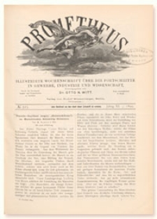 Prometheus : Illustrirte Wochenschrift über die Fortschritte in Gewerbe, Industrie und Wissenschaft. 11. Jahrgang, 1899, Nr 523