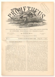 Prometheus : Illustrirte Wochenschrift über die Fortschritte in Gewerbe, Industrie und Wissenschaft. 11. Jahrgang, 1900, Nr 570