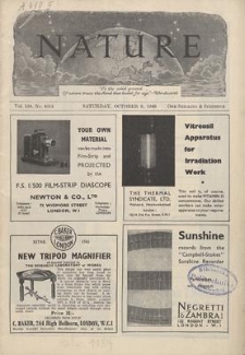 Nature : a Weekly Journal of Science. Volume 158, 1946 October 5, No. 4014