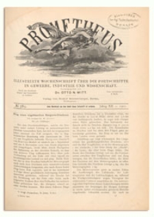 Prometheus : Illustrirte Wochenschrift über die Fortschritte in Gewerbe, Industrie und Wissenschaft. 12. Jahrgang, 1901, Nr 589