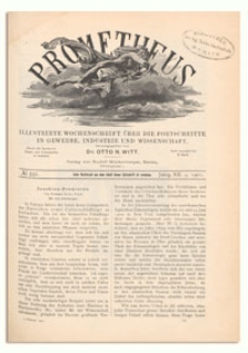 Prometheus : Illustrirte Wochenschrift über die Fortschritte in Gewerbe, Industrie und Wissenschaft. 12. Jahrgang, 1901, Nr 591