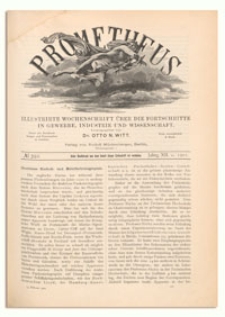 Prometheus : Illustrirte Wochenschrift über die Fortschritte in Gewerbe, Industrie und Wissenschaft. 12. Jahrgang, 1901, Nr 592