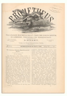 Prometheus : Illustrirte Wochenschrift über die Fortschritte in Gewerbe, Industrie und Wissenschaft. 12. Jahrgang, 1901, Nr 602