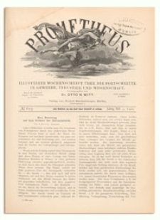 Prometheus : Illustrirte Wochenschrift über die Fortschritte in Gewerbe, Industrie und Wissenschaft. 12. Jahrgang, 1901, Nr 605