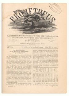 Prometheus : Illustrirte Wochenschrift über die Fortschritte in Gewerbe, Industrie und Wissenschaft. 12. Jahrgang, 1901, Nr 624