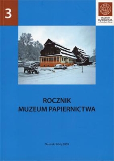 Kalendarium Muzeum Papiernictwa 1992–2005