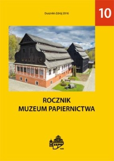 Wstęp [Rocznik Muzeum Papiernictwa, tom X]