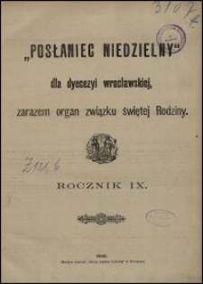 Posłaniec Niedzielny dla Dyecezyi Wrocławskiej. R. 9, 1903, nr 2