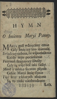Hymn O Imieniu Maryi Panny