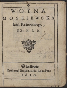 Woyna Moskiewska [...]