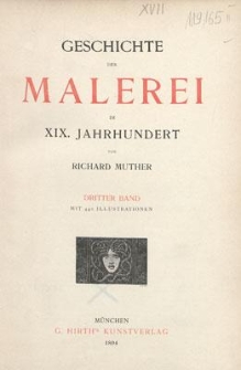 Geschichte der Malerei im XIX Jarhundert. Bd. 3