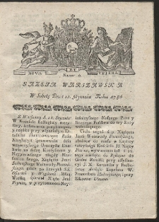 Gazeta Warszawska. R.1786 Nr 6