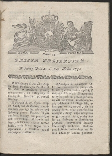 Gazeta Warszawska. R.1786 Nr 14