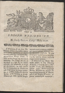 Gazeta Warszawska. R.1786 Nr 15