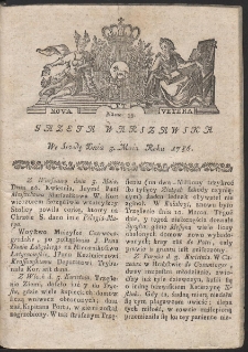 Gazeta Warszawska. R.1786 Nr 35