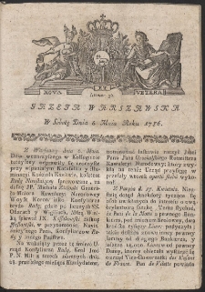 Gazeta Warszawska. R.1786 Nr 36
