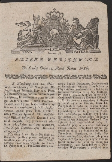 Gazeta Warszawska. R.1786 Nr 37