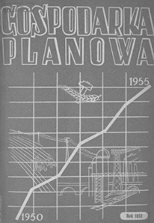 Gospodarka Planowa, Rok VI, wrzesień 1951, nr 9