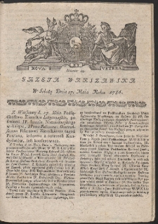 Gazeta Warszawska. R.1786 Nr 42