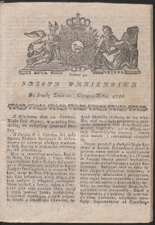 Gazeta Warszawska. R.1786 Nr 49