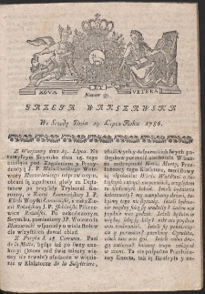 Gazeta Warszawska. R.1786 Nr 57