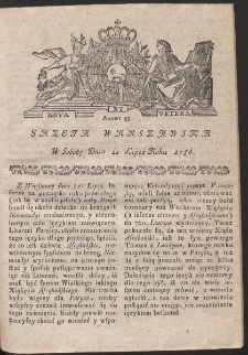 Gazeta Warszawska. R.1786 Nr 58