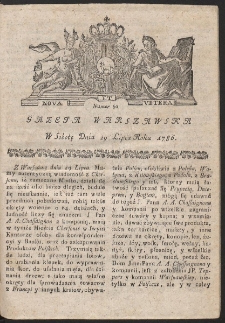 Gazeta Warszawska. R.1786 Nr 60