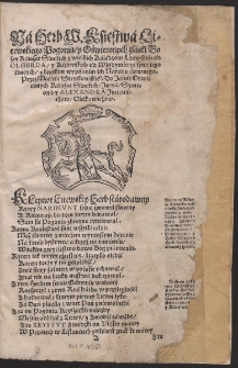 N&aacute; Herb W. Księstw&aacute; Litewskiego Pogonią, [...]