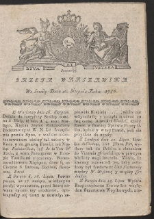 Gazeta Warszawska. R.1786 Nr 65