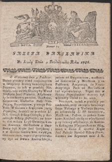 Gazeta Warszawska. R.1786 Nr 79
