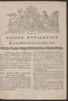 Gazeta Warszawska. R.1786 Nr 83