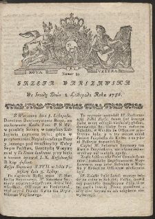 Gazeta Warszawska. R.1786 Nr 89