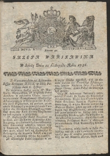 Gazeta Warszawska. R.1786 Nr 90