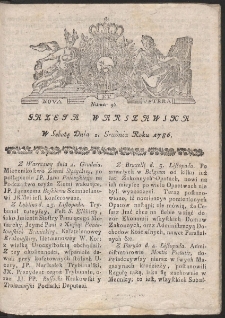 Gazeta Warszawska. R.1786 Nr 96