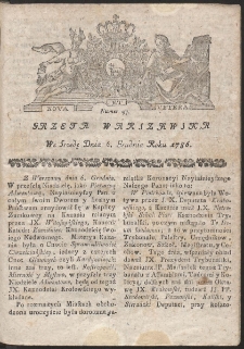 Gazeta Warszawska. R.1786 Nr 97