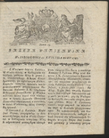 Gazeta Warszawska. R.1787 Nr 29