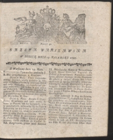 Gazeta Warszawska. R.1787 Nr 40