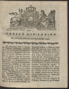 Gazeta Warszawska. R.1788 Nr 11